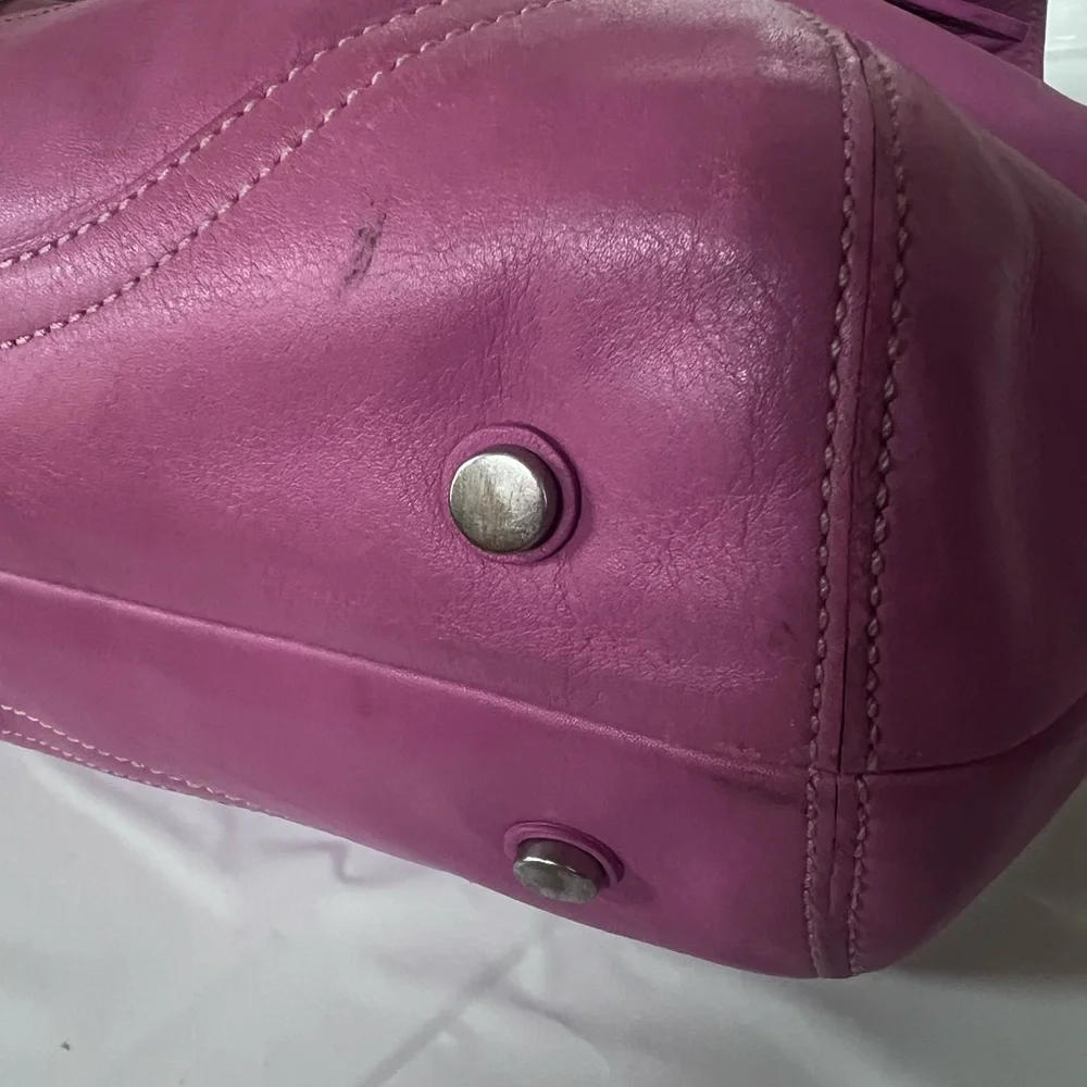 Coach Vintage Pink Leather Soho Satchel with Silver Hardware - Picture 4 of 12